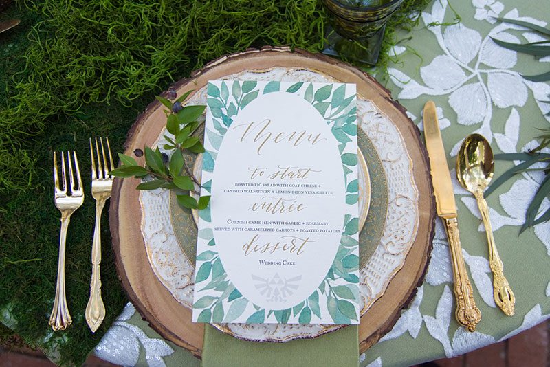 This subtle Legend of Zelda wedding inspiration will teleport you to a fancy-pants Hyrule