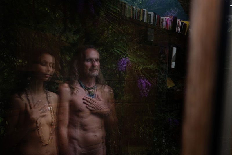 This naturist island wedding had a nude first look