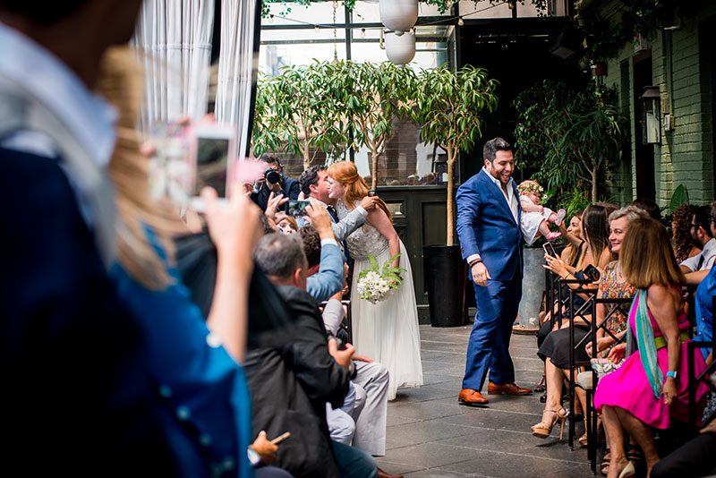 This NYC wedding (with breastfeeding, yoga, and a very familiar cake creator!) was planned in only TWO WEEKS