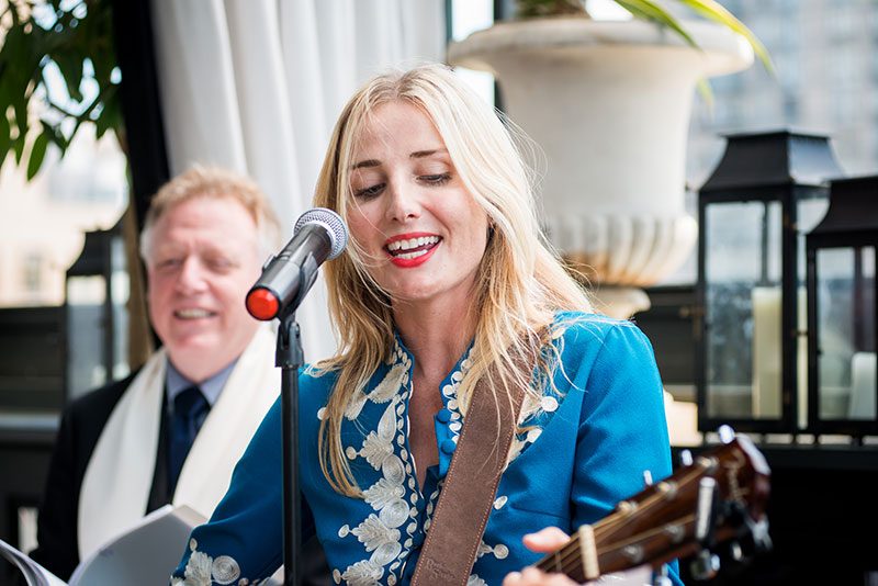 This NYC wedding (with breastfeeding, yoga, and a very familiar cake creator!) was planned in only TWO WEEKS