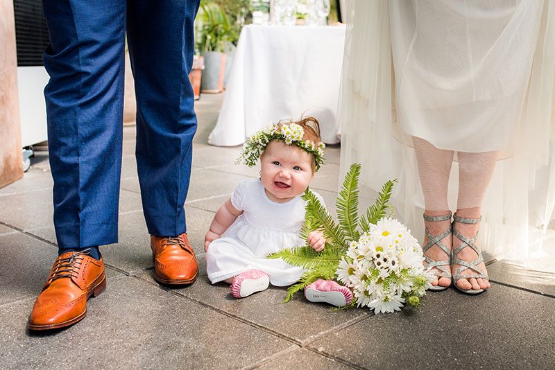 This NYC wedding (with breastfeeding, yoga, and a very familiar cake creator!) was planned in only TWO WEEKS