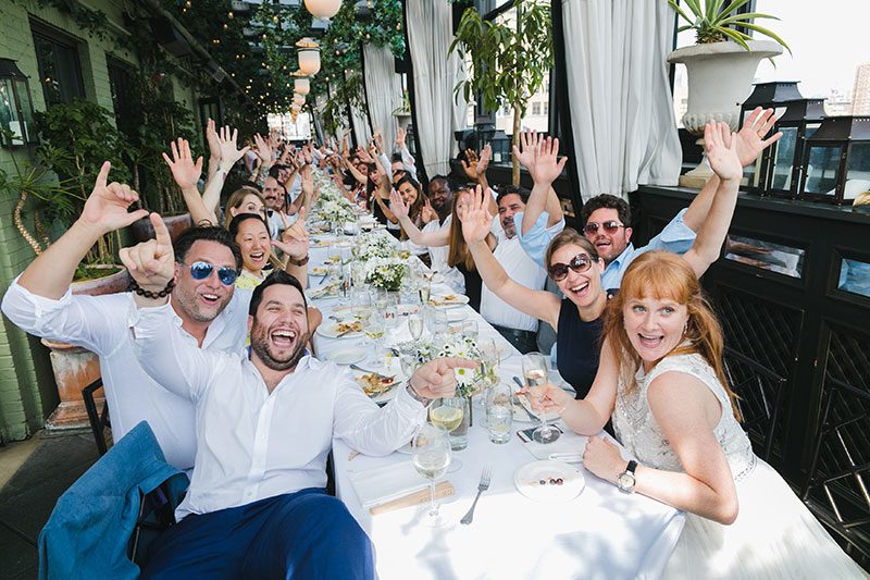 This NYC wedding (with breastfeeding, yoga, and a very familiar cake creator!) was planned in only TWO WEEKS