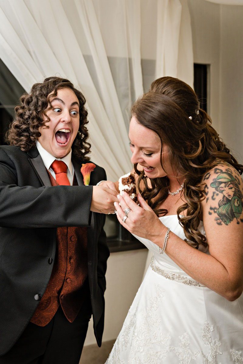 Autumn colors and epic love were on full display at this joyful wedding