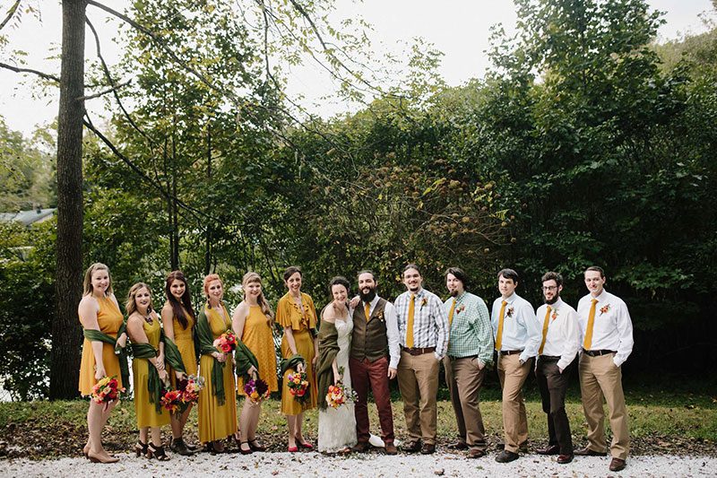 Don't miss the photo booth idea at this stunning handcrafted wedding in North Carolina