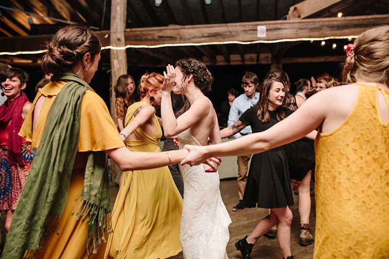 Don't miss the photo booth idea at this stunning and artsy wedding in North Carolina