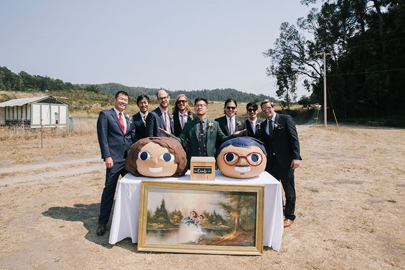 KwanLepore 0974 - Even wildfires couldn't ruin this redwoods wedding of two filmmakers (with the best "cake cutting" EVER!) Even wildfires couldn't ruin this redwoods wedding (with the best "cake cutting" EVER!)