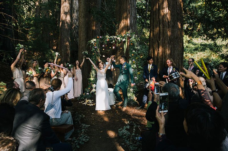 KwanLepore 2313 - Even wildfires couldn't ruin this redwoods wedding of two filmmakers (with the best "cake cutting" EVER!) Even wildfires couldn't ruin this redwoods wedding (with the best "cake cutting" EVER!)
