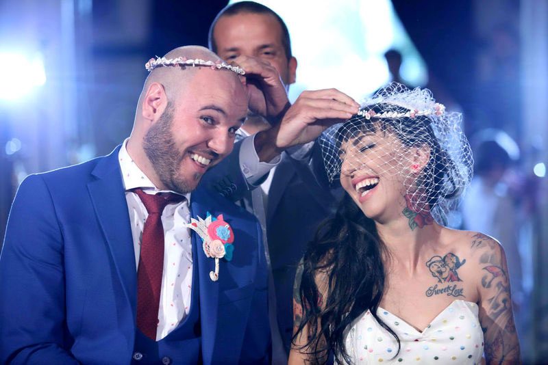 We're mad as hatters for this Alice in Wonderland-themed wedding in Greece