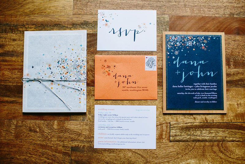 We're bowled over by this creative wedding in Seattle (with a hand-dyed dress!)