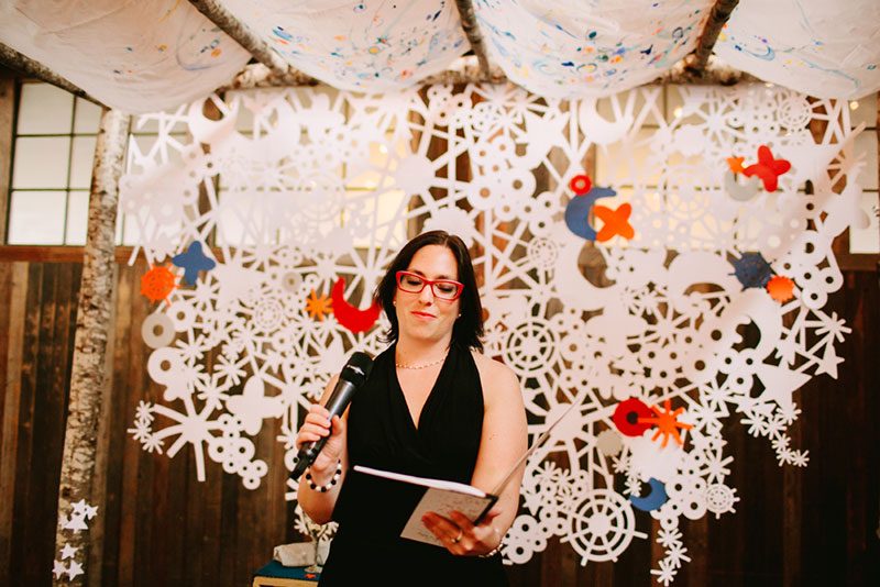 We're bowled over by this creativeSeattle wedding (with a hand-dyed dress!)