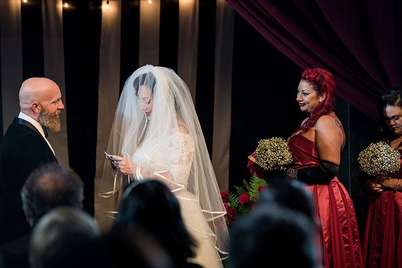 A David Lynch-style wedding