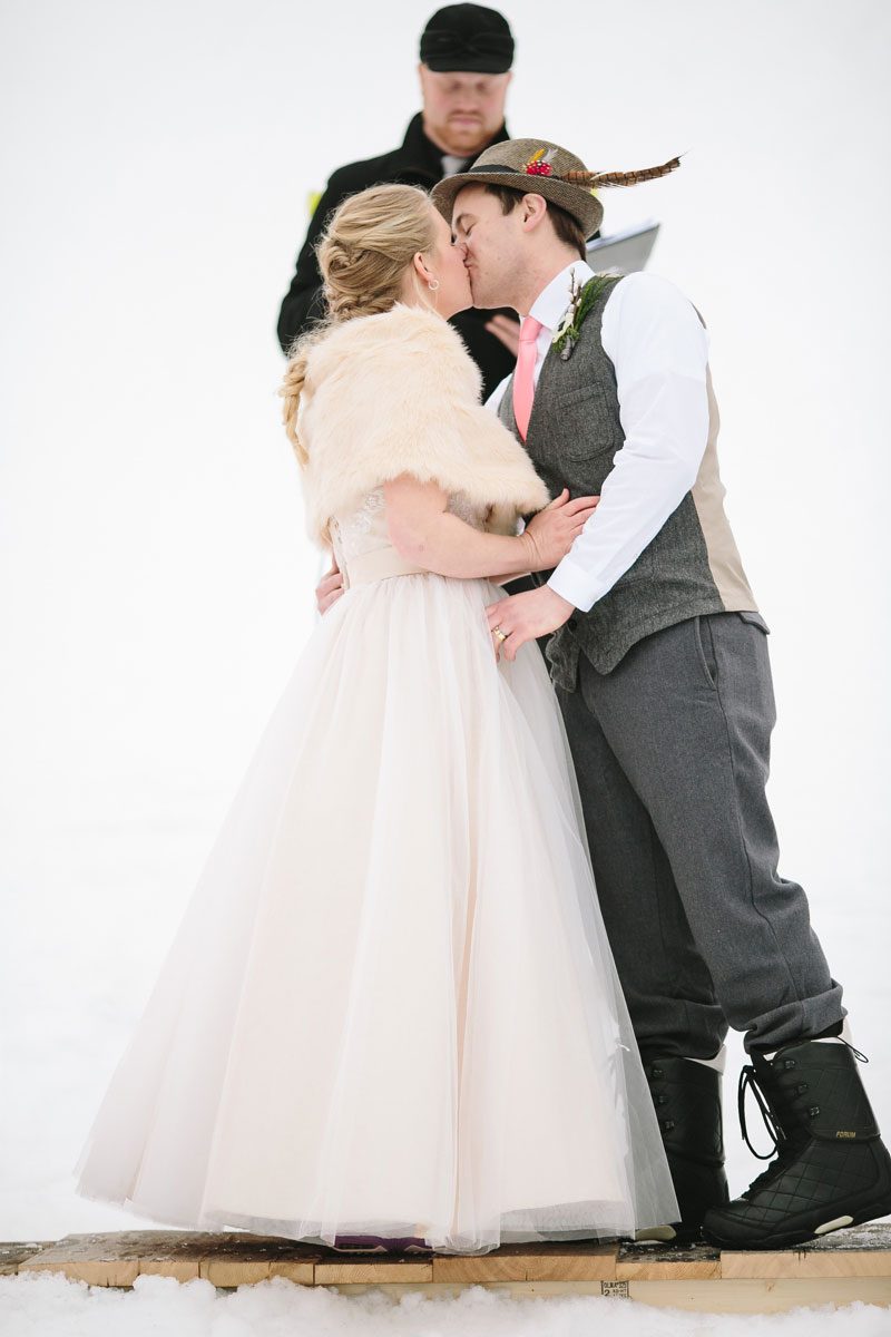 A castle, a snowboarding bride, and a punk wedding