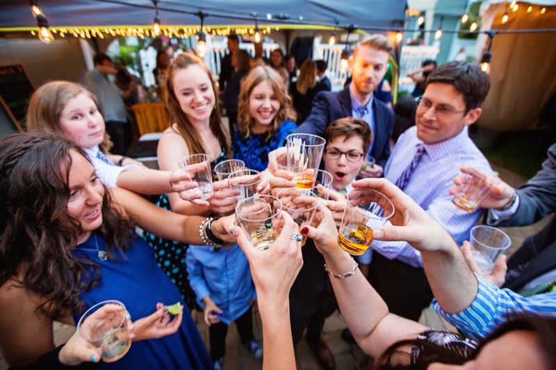 These brides triumphed with killer suits at their house on the shore