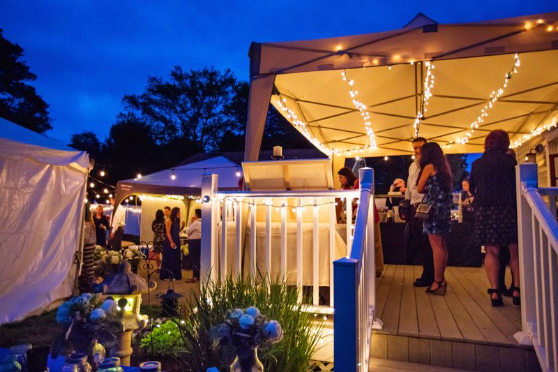 These brides triumphed with killer suits at their house on the shore