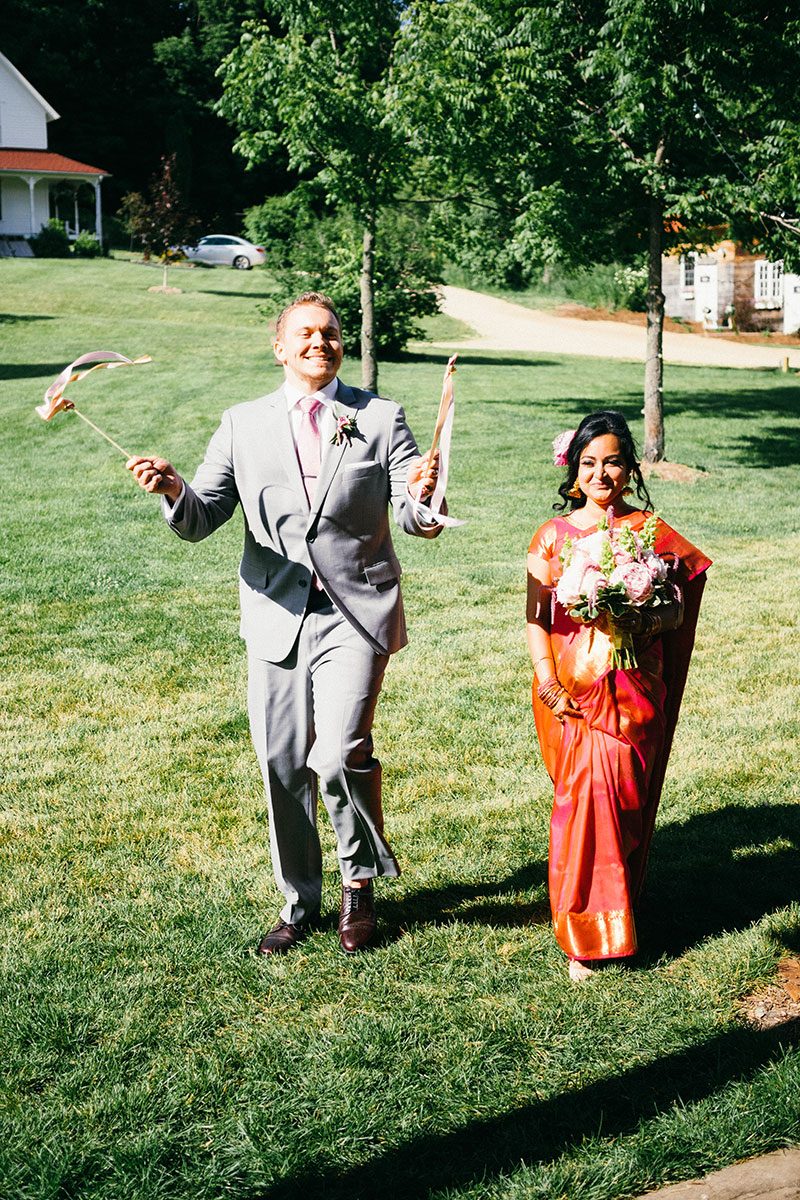 A traditional Indian wedding meets modern American in a gorgeous rustic setting