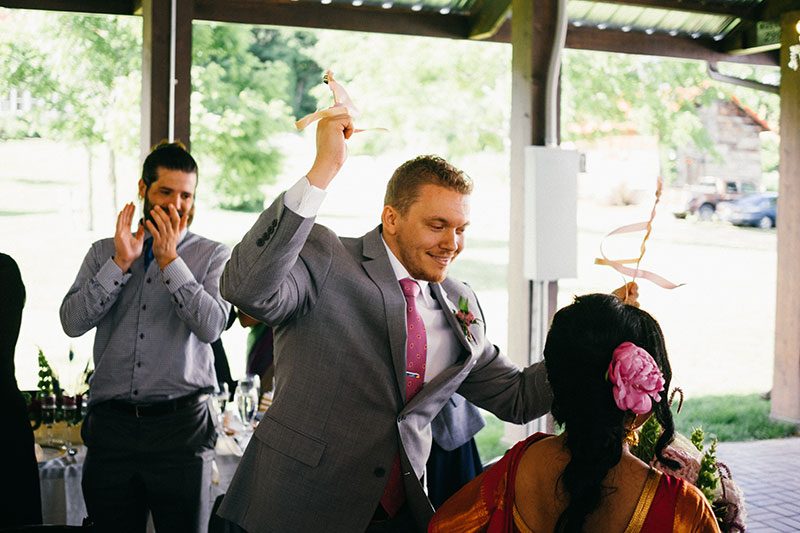 A traditional Indian wedding meets modern American in a gorgeous rustic setting