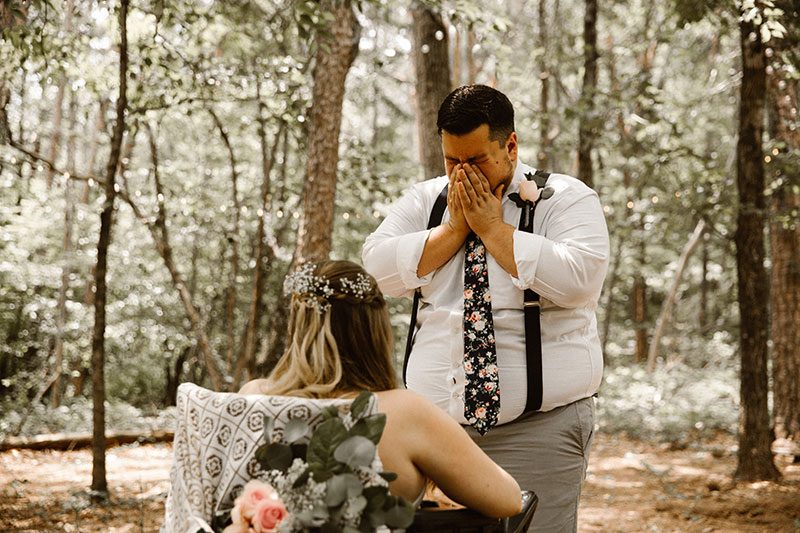 Try and stop the tears from flowing at this sweet and emotional backyard wedding in Tennessee