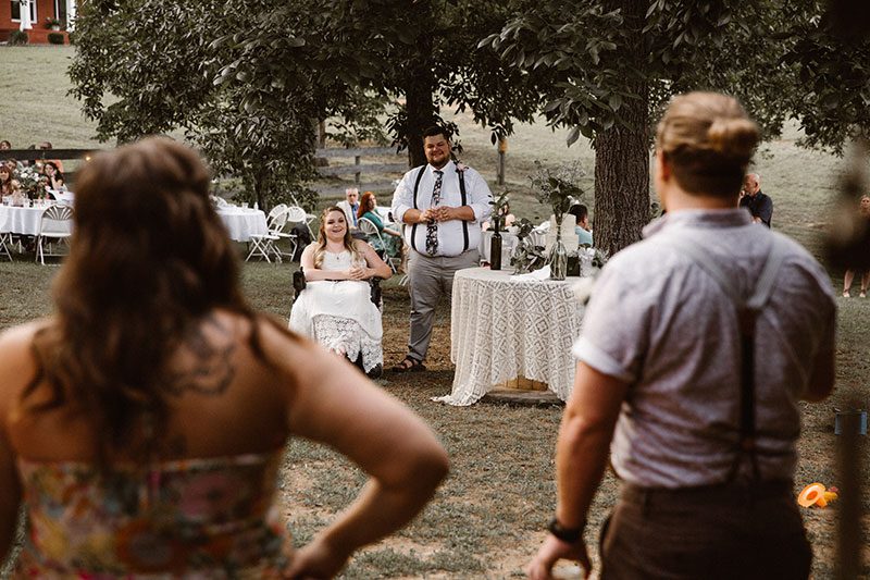 Try and stop the tears from flowing at this sweet and emotional backyard wedding in Tennessee