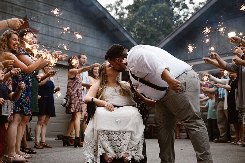 Try and stop the tears from flowing at this sweet and emotional backyard wedding in Tennessee