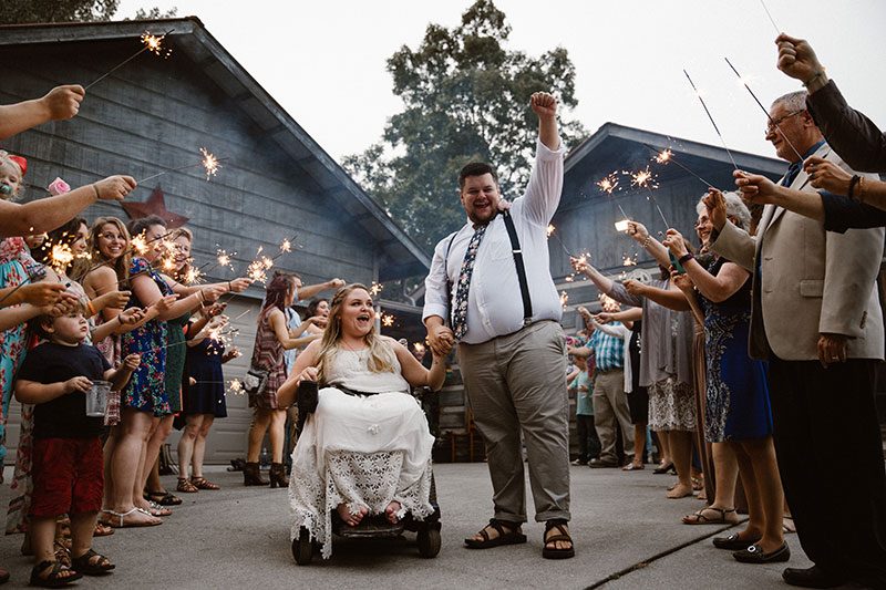 Try and stop the tears from flowing at this sweet and emotional backyard wedding in Tennessee