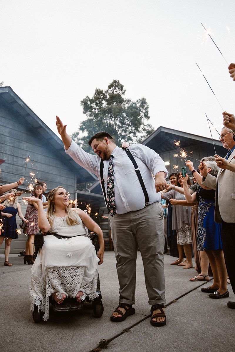 Try and stop the tears from flowing at this sweet and emotional backyard wedding in Tennessee