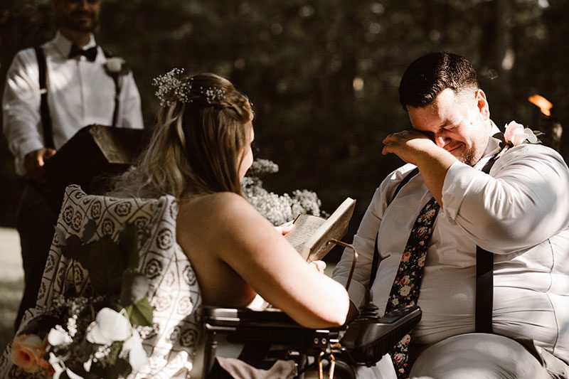 Try and stop the tears from flowing at this sweet and emotional wedding