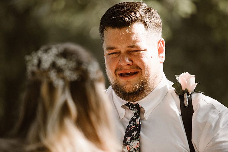 Try and stop the tears from flowing at this sweet and emotional wedding