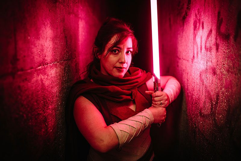 The Force is strong with this Star Wars cosplay engagement session