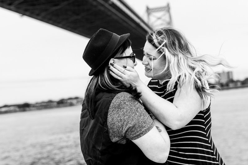 A surprise proposal engagement in Philadelphia