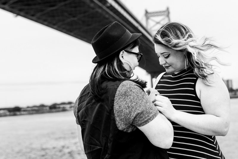 A surprise proposal engagement in Philadelphia