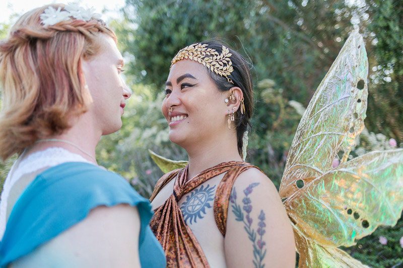 Woodland creatures, wings, and magic abound at this fairy wedding