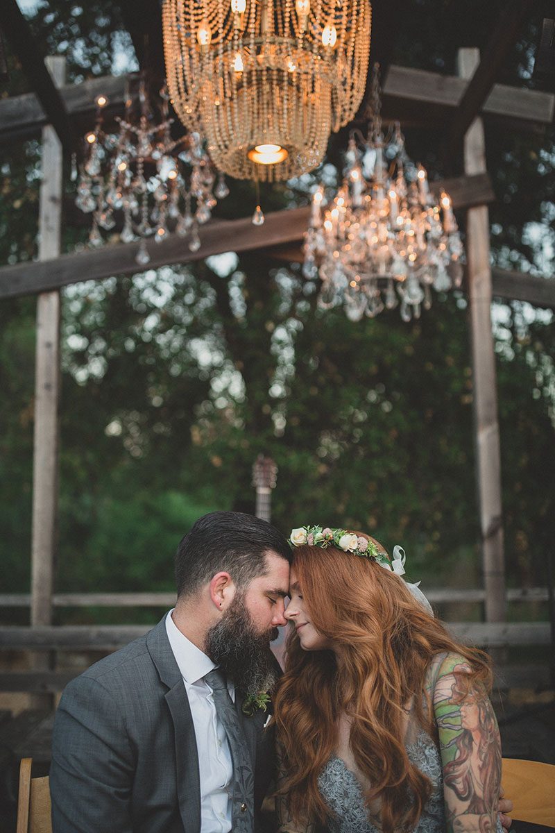 A rustic Northern Cali wedding with Southern flair (and a stunning gray dress!)