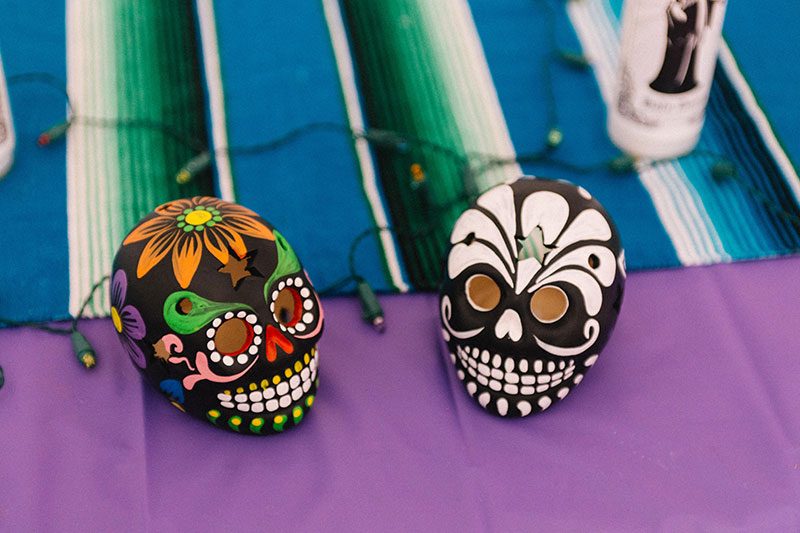 A Dia de los Muertos-themed Sedona wedding in the Arizona mountains