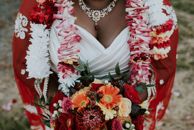 This couple recreated their wedding at a multicultural East meets West wedding shoot