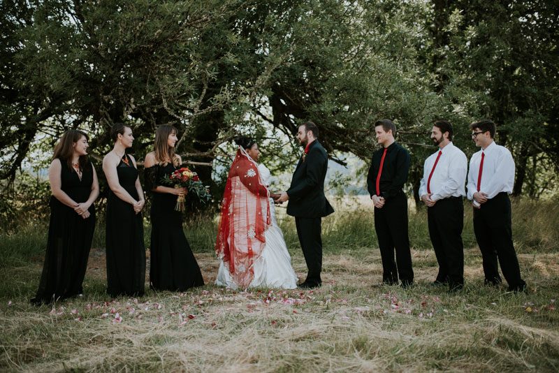 This couple recreated their wedding at a multicultural East meets West wedding shoot