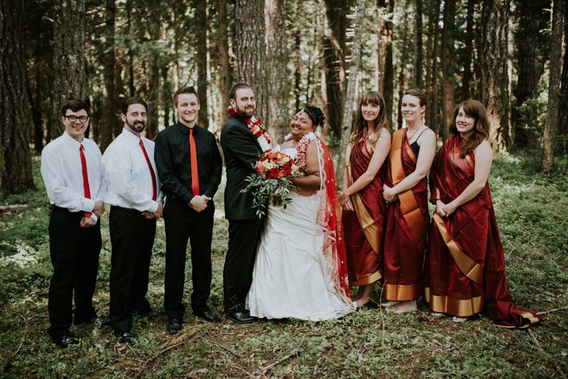 This couple recreated their wedding at a multicultural wedding