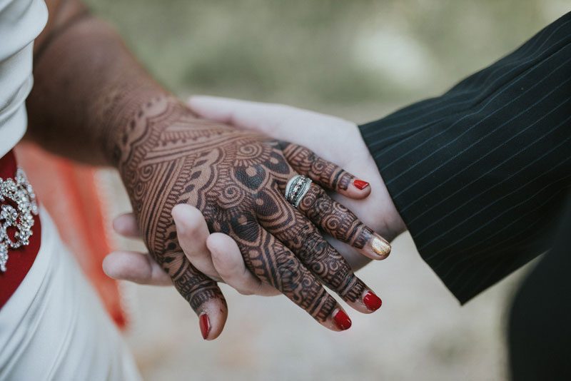 This couple recreated their wedding at a multicultural East meets West wedding shoot