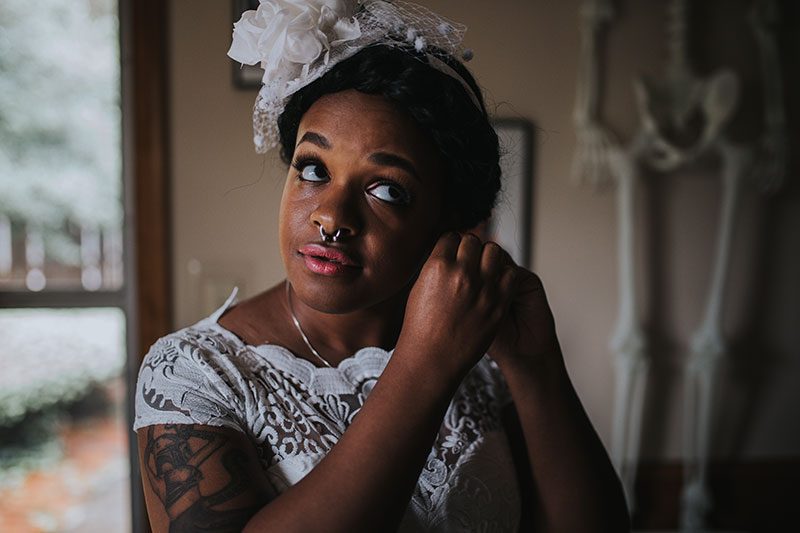 Pink hair + rainbows abound at this vividly geeky wedding