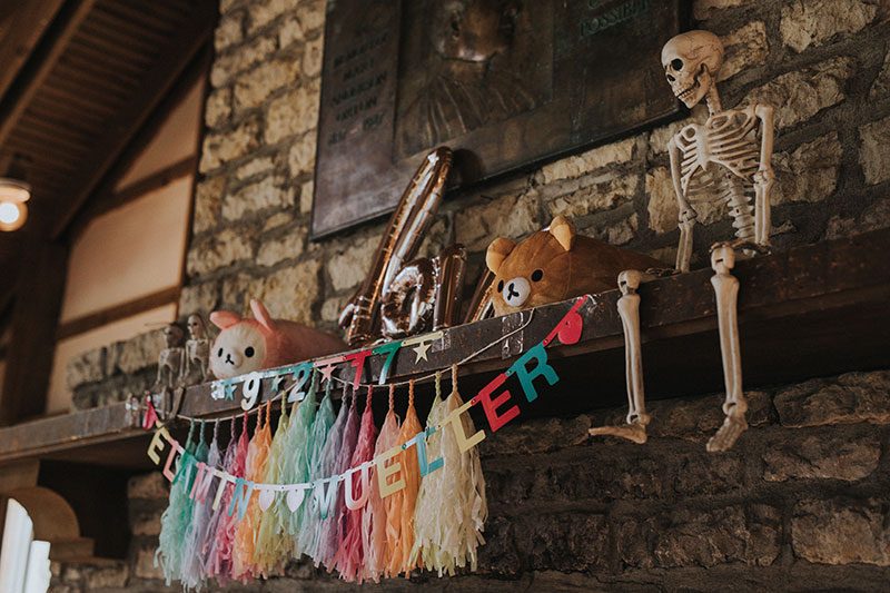 Pink hair + rainbows abound at this vividly geeky wedding