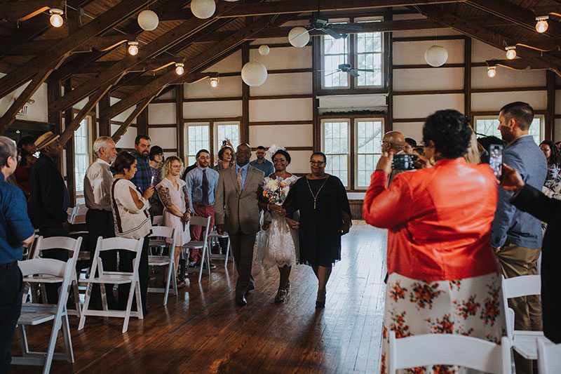 Pink hair + rainbows abound at this vividly geeky wedding