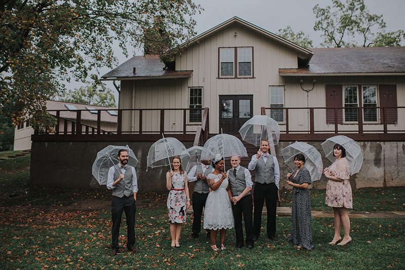 Pink hair + rainbows abound at this vividly geeky wedding