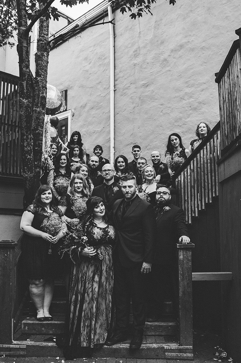 Get lost in the dark dreaminess of this elegant wedding