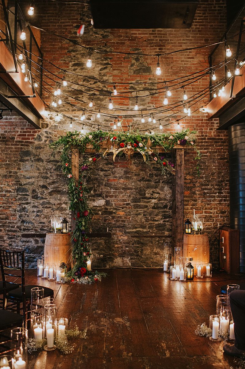 Get lost in the dark dreaminess of this elegant wedding