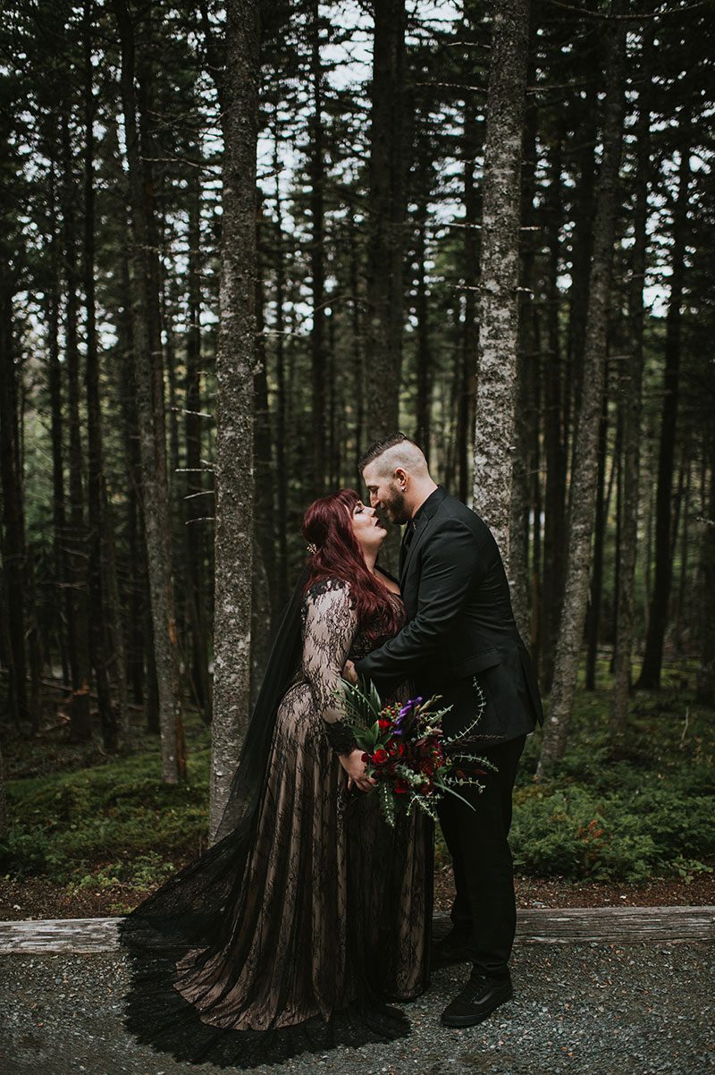 Get lost in the dark dreaminess of this elegant wedding