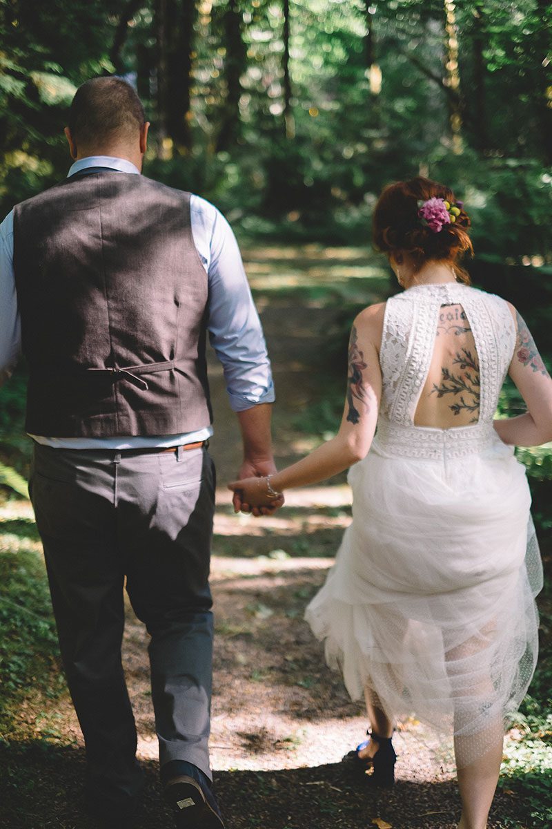 surprise summer camp wedding