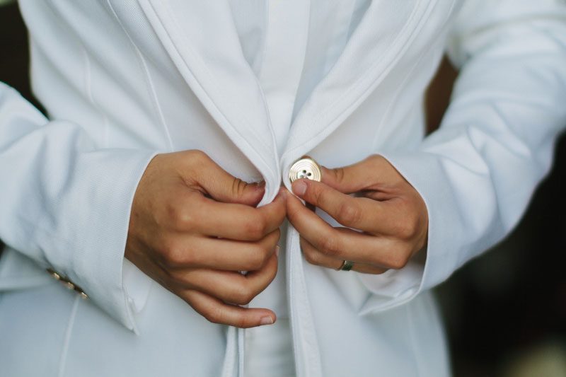 A garden ceremony & haunted hotel wedding in Oklahoma