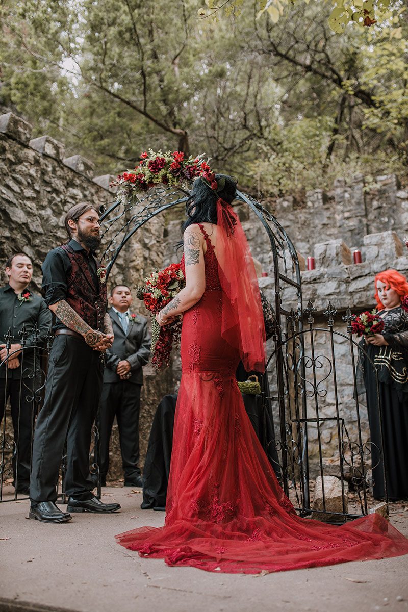 Get ready for this Gothic Midsummer Night's Dream wedding in a forest