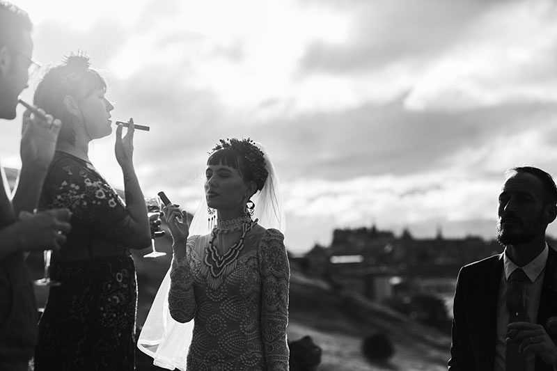 Vintage style and stunning views at this Scottish elopement