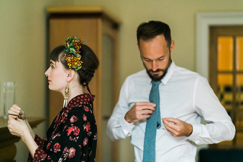 Vintage style and stunning views at this Scotland elopement