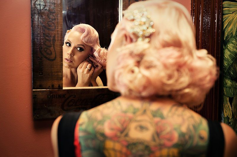 A Victorian house wedding with retro glam style and sweet personal touches